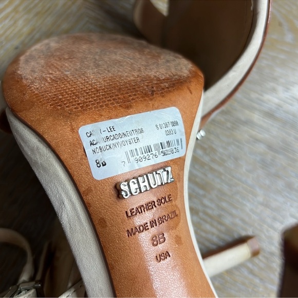 SCHUTZ Cadey Lee Heel in Nobuck Neutral 8 - Picture 12 of 14